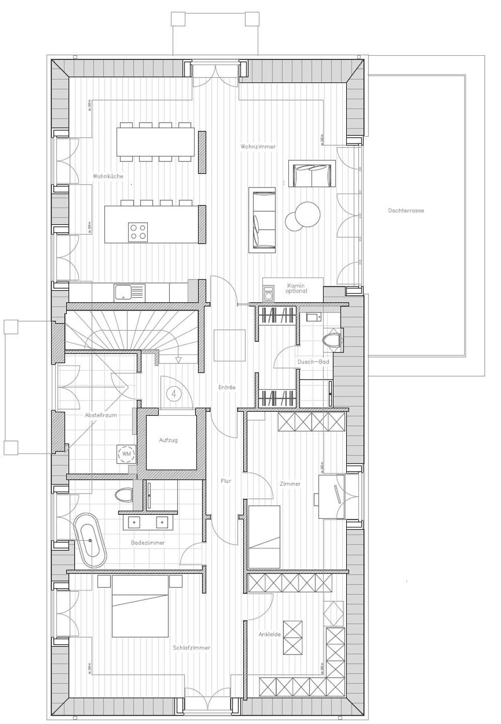 Grundriss WE4 DG