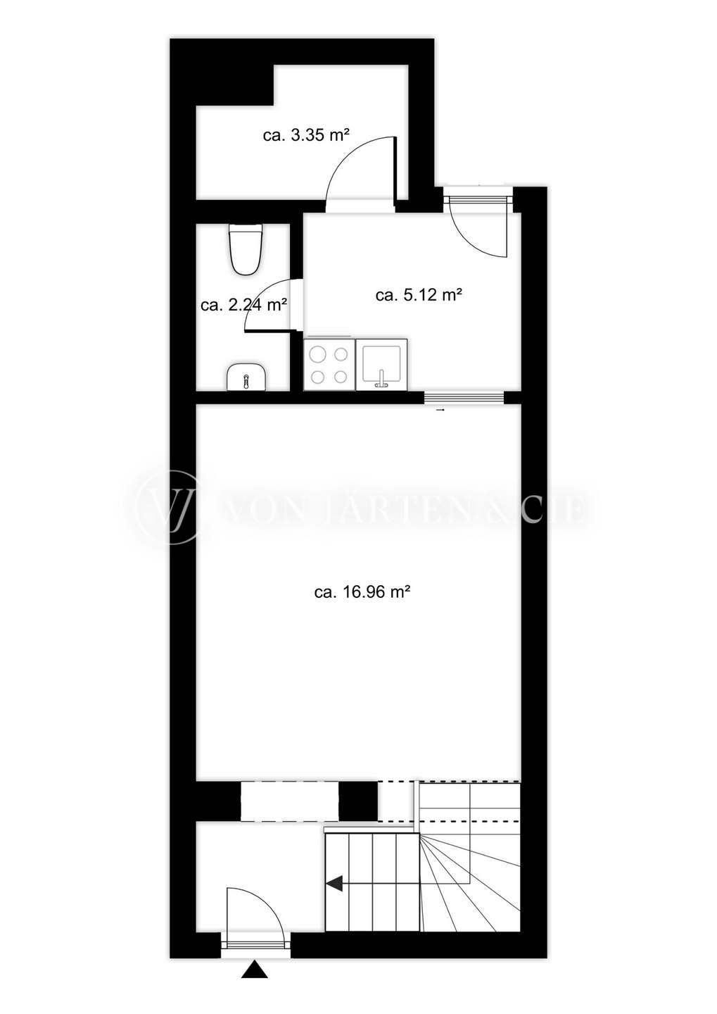 Grundriss Gewerbeeinheit