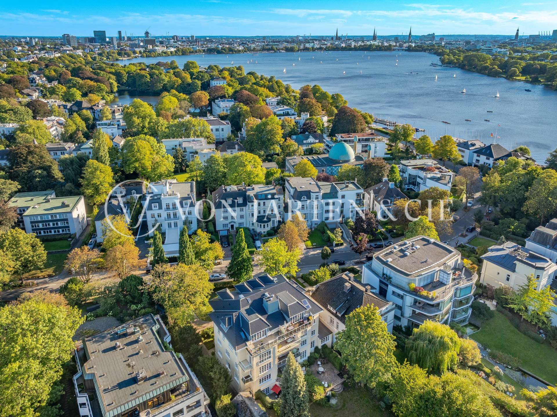Direkt an der Alster