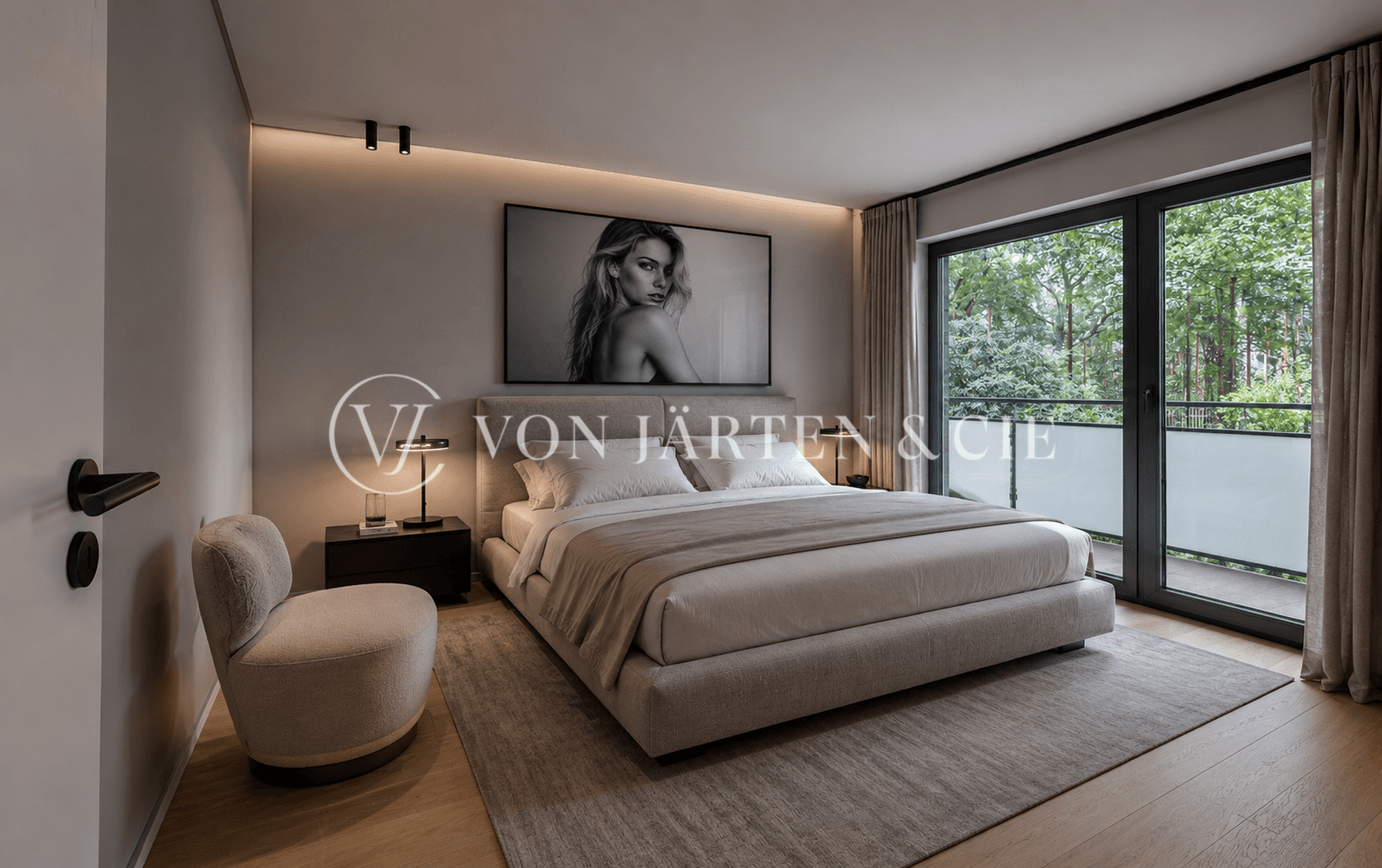 Darstellung des Schlafzimmer