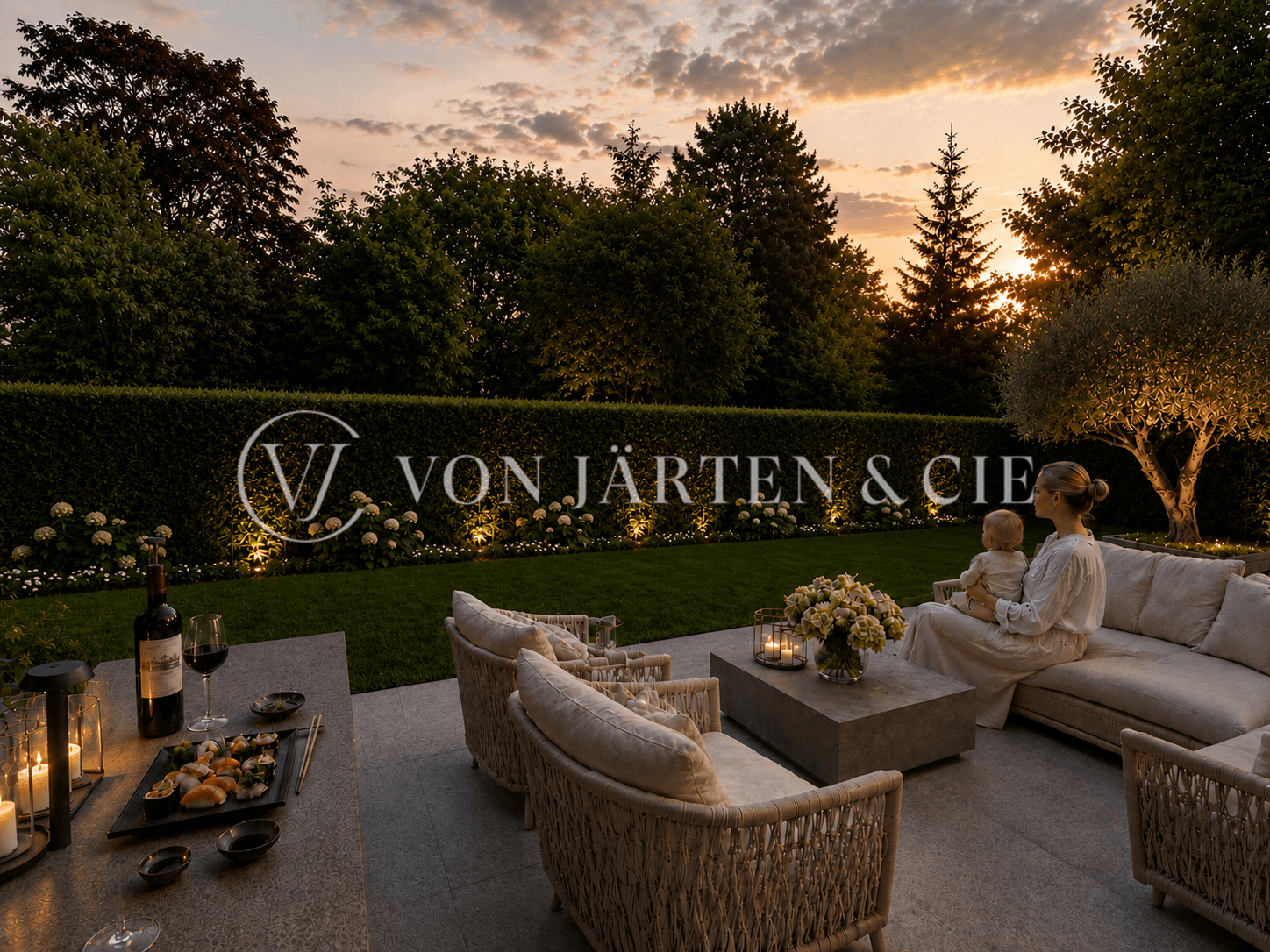 Garten KI generiert